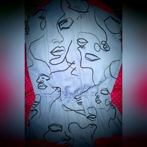 Worthington Abstract Blouse